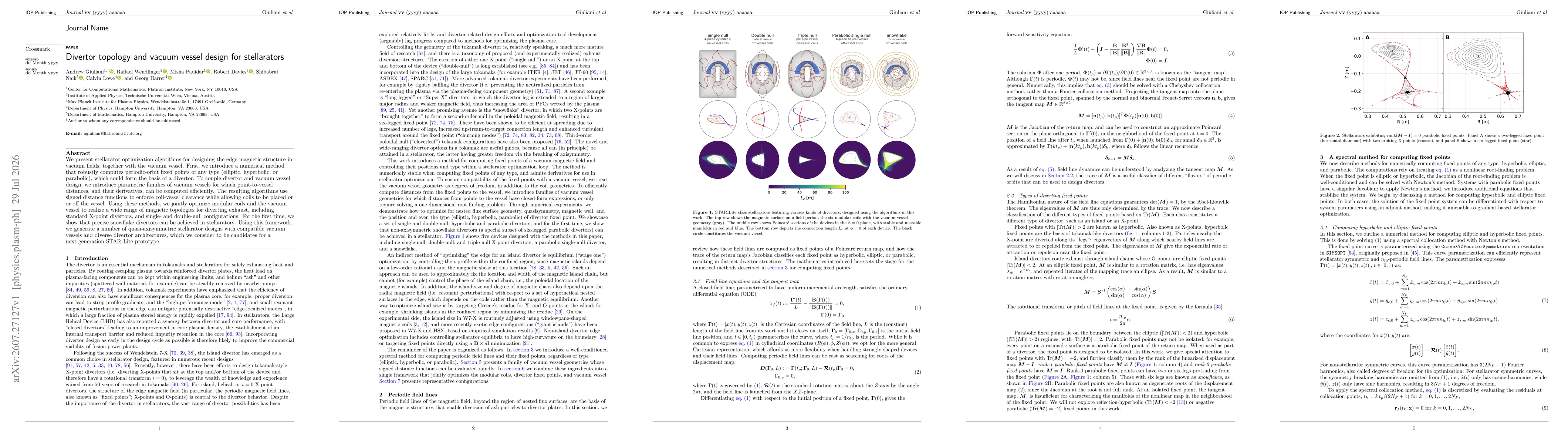 Thumbnail for Divertor topology and vacuum vessel design for stellarators