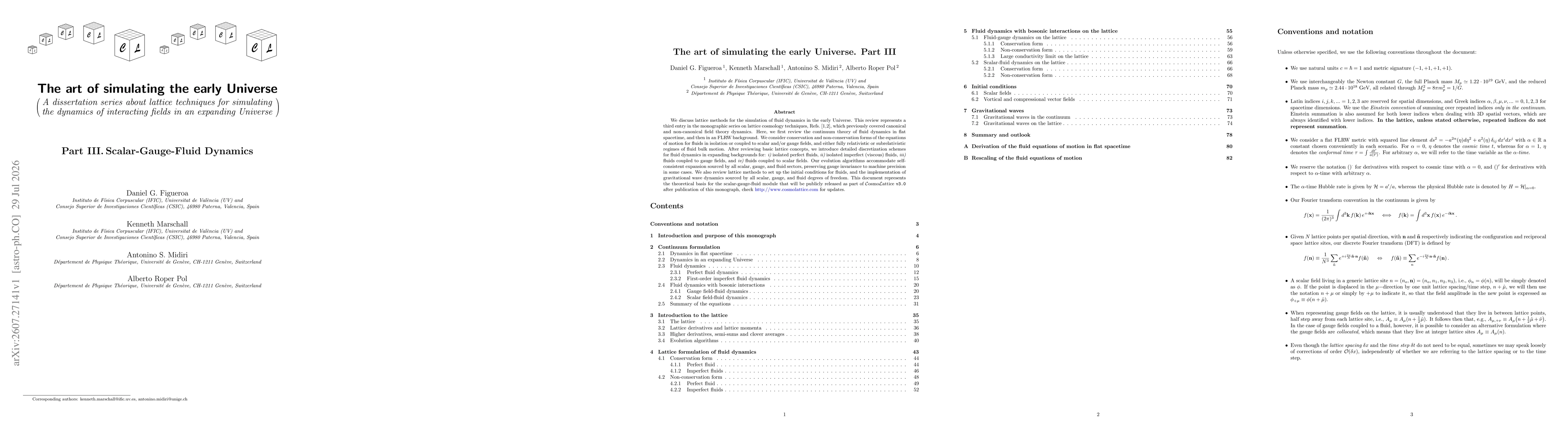 Thumbnail for The art of simulating the early Universe. Part III: Scalar-Gauge-Fluid Dynamics