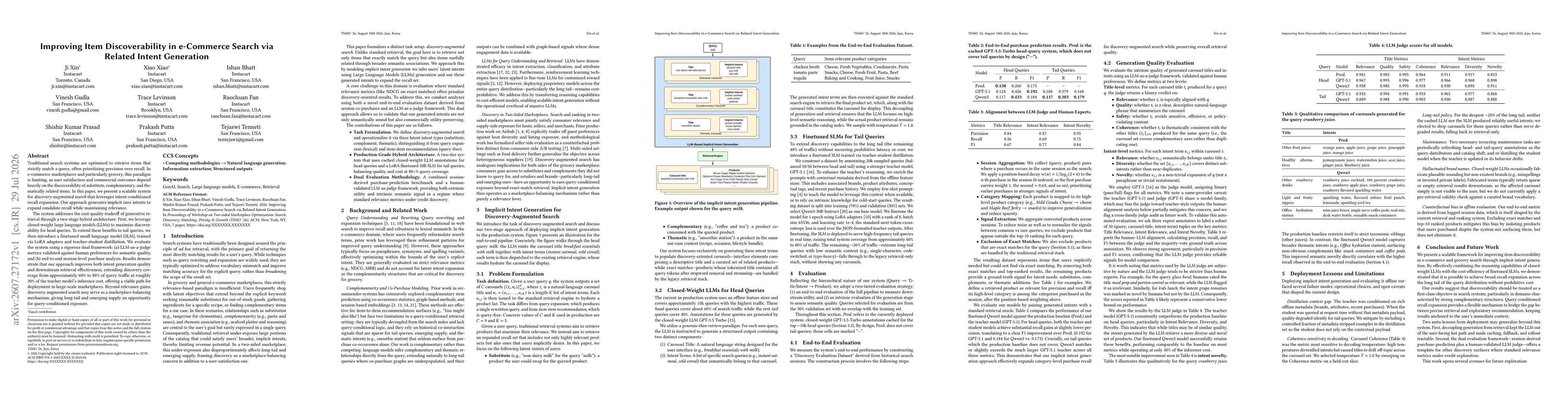 Thumbnail for Improving Item Discoverability in e-Commerce Search via Related Intent Generation