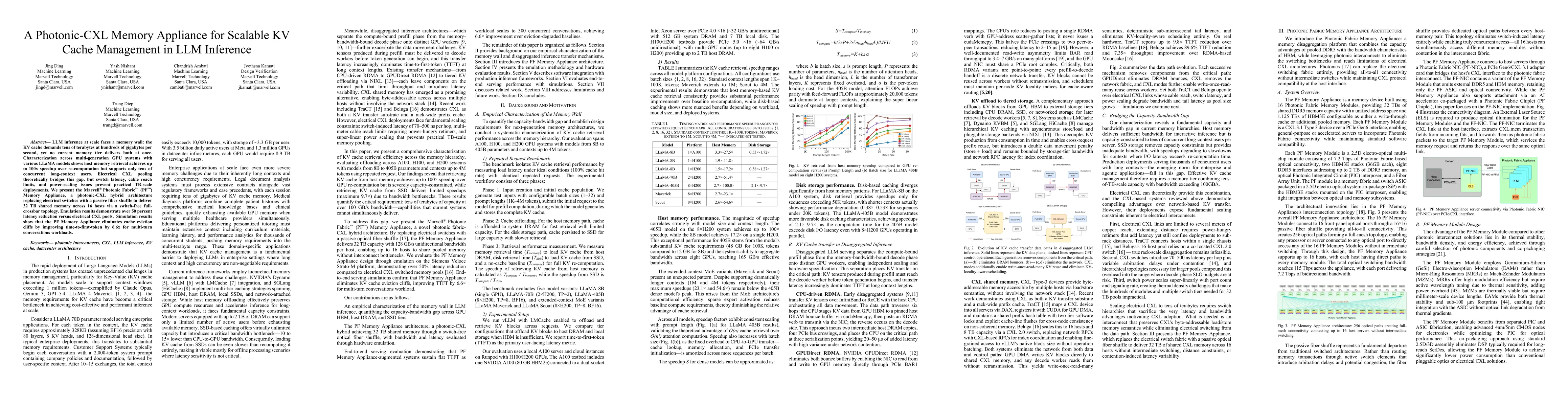 Thumbnail for A Photonic-CXL Memory Appliance for Scalable KV Cache Management in LLM Inference
