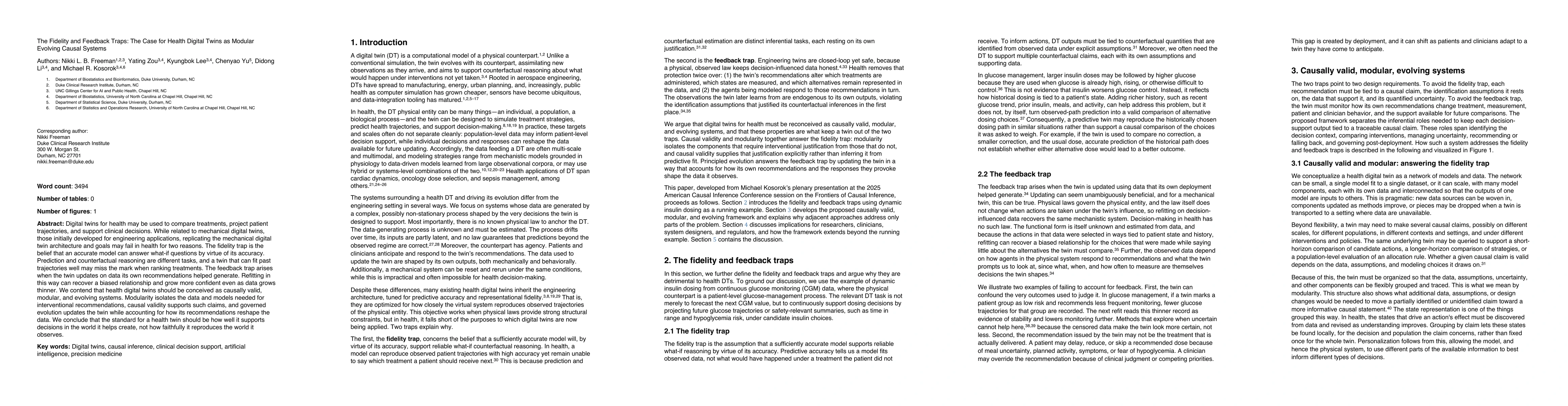 Thumbnail for The Fidelity and Feedback Traps: The Case for Health Digital Twins as Modular Evolving Causal Systems