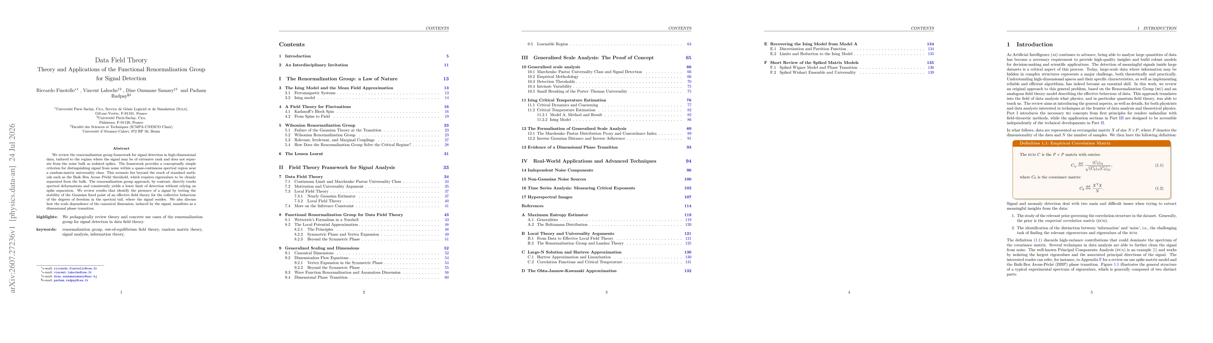 Thumbnail for Data Field Theory: Theory and Applications of the Functional Renormalization Group for Signal Detection