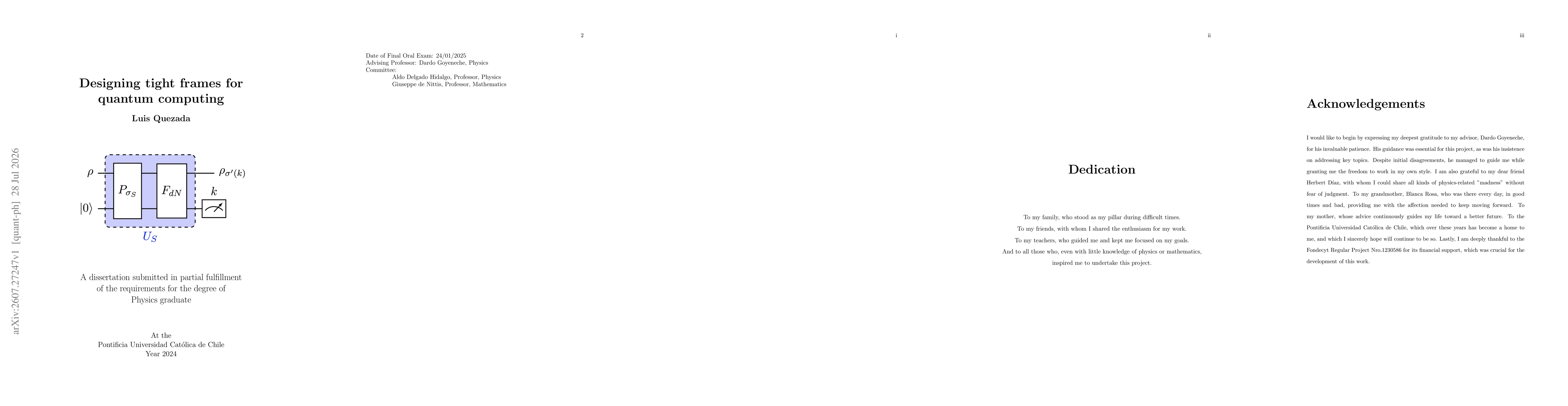 Thumbnail for Designing tight frames for quantum computing