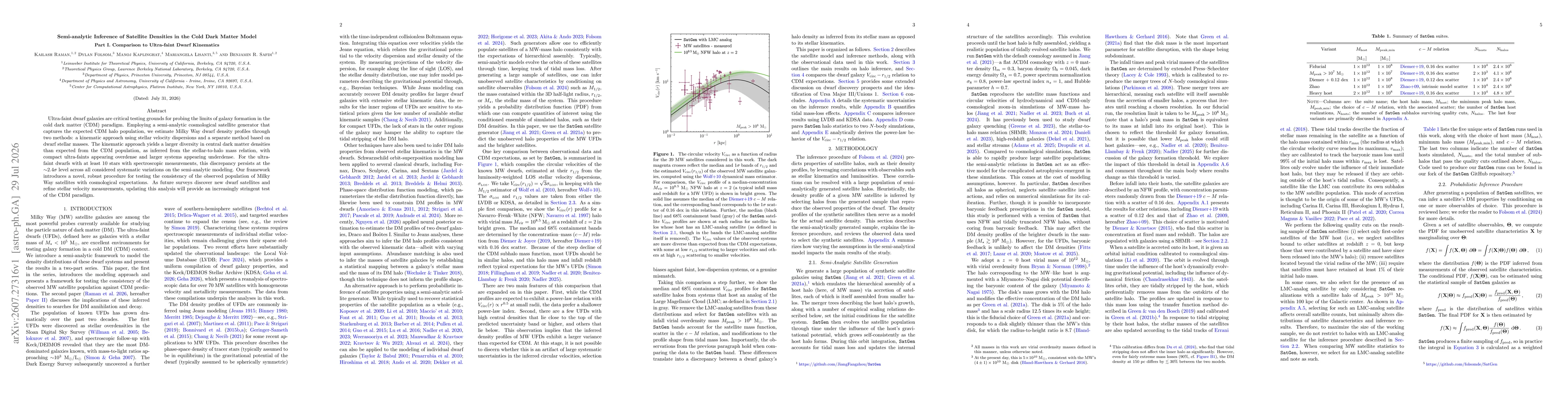 Thumbnail for Semi-analytic Inference of Satellite Densities in the Cold Dark Matter Model Part I. Comparison to Ultra-faint Dwarf Kinematics