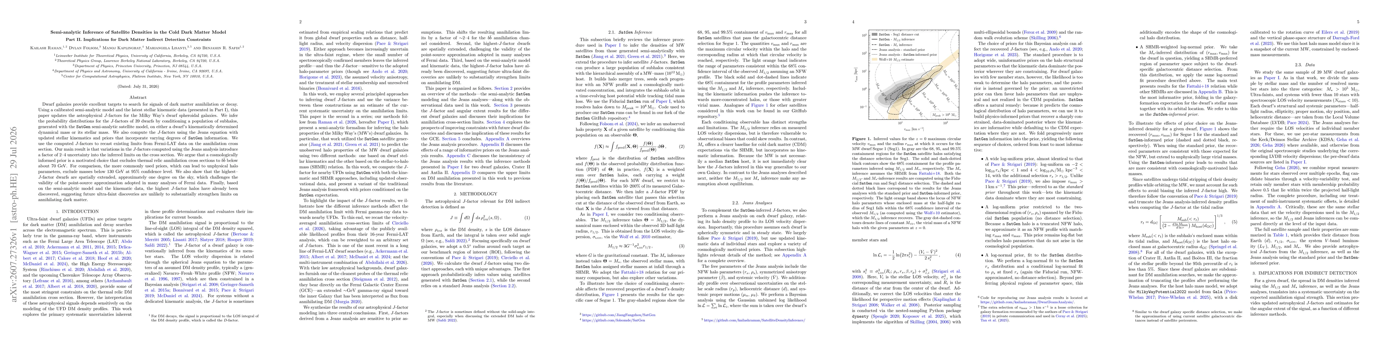 Thumbnail for Semi-analytic Inference of Satellite Densities in the Cold Dark Matter Model Part II. Implications for Dark Matter Indirect Detection Constraints