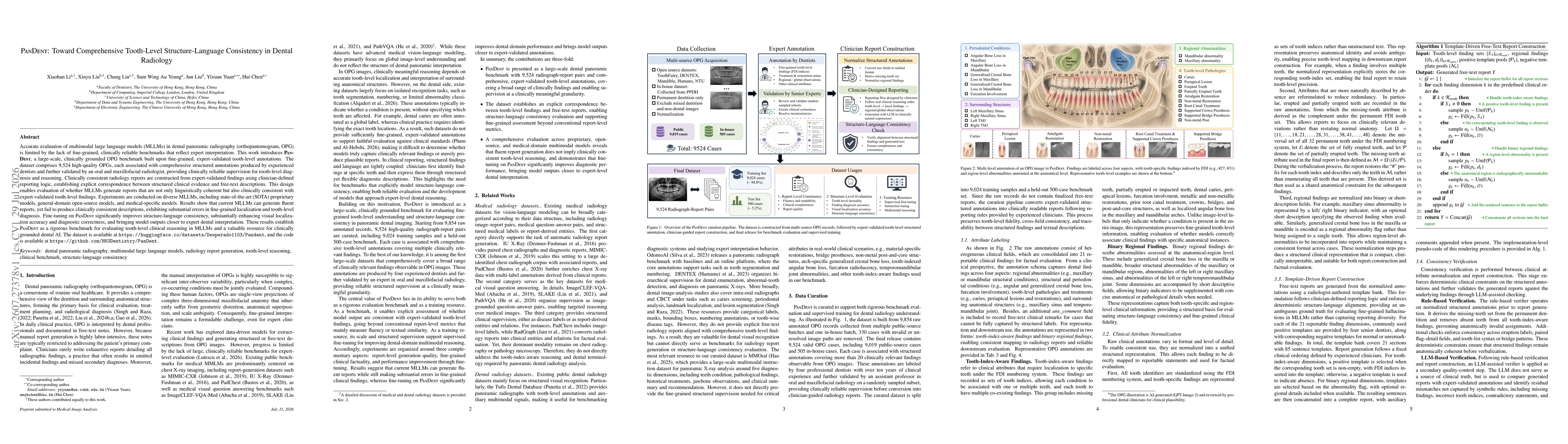 Thumbnail for PanDent: Toward Comprehensive Tooth-Level Structure-Language Consistency in Dental Radiology