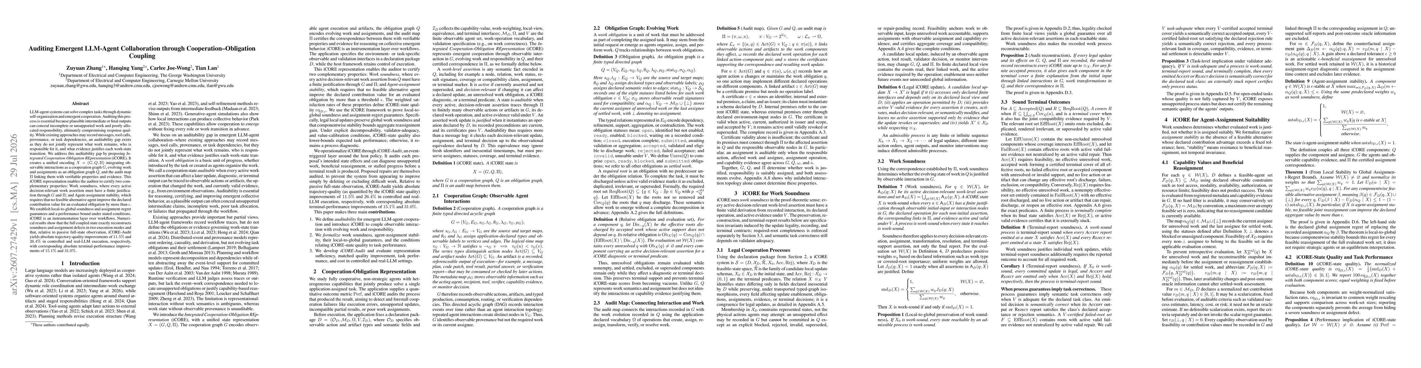 Thumbnail for Auditing Emergent LLM-Agent Collaboration through Cooperation-Obligation Coupling