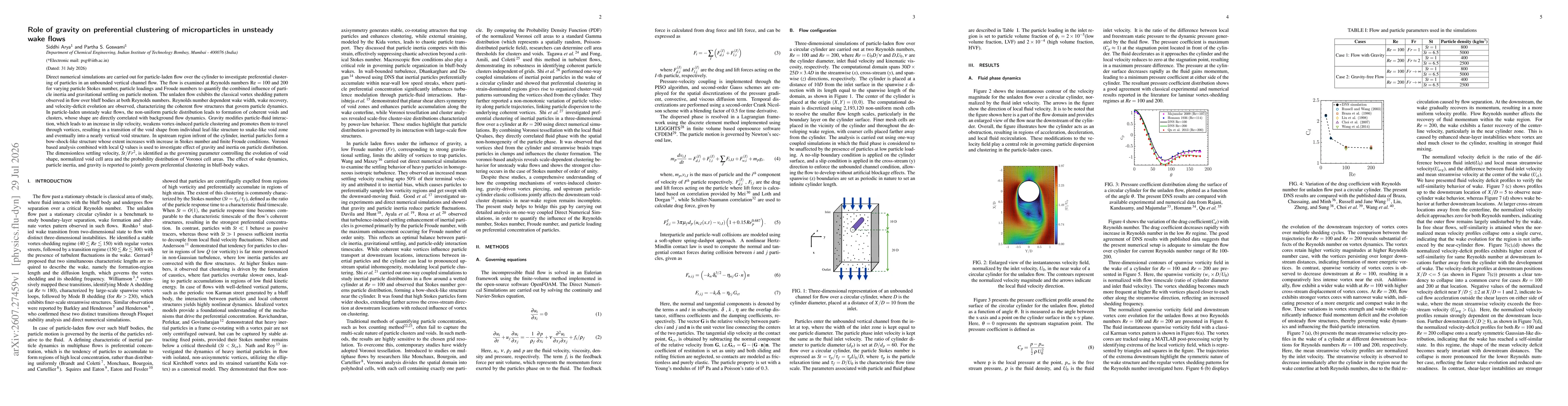 Thumbnail for Role of gravity on preferential clustering of microparticles in unsteady wake flows