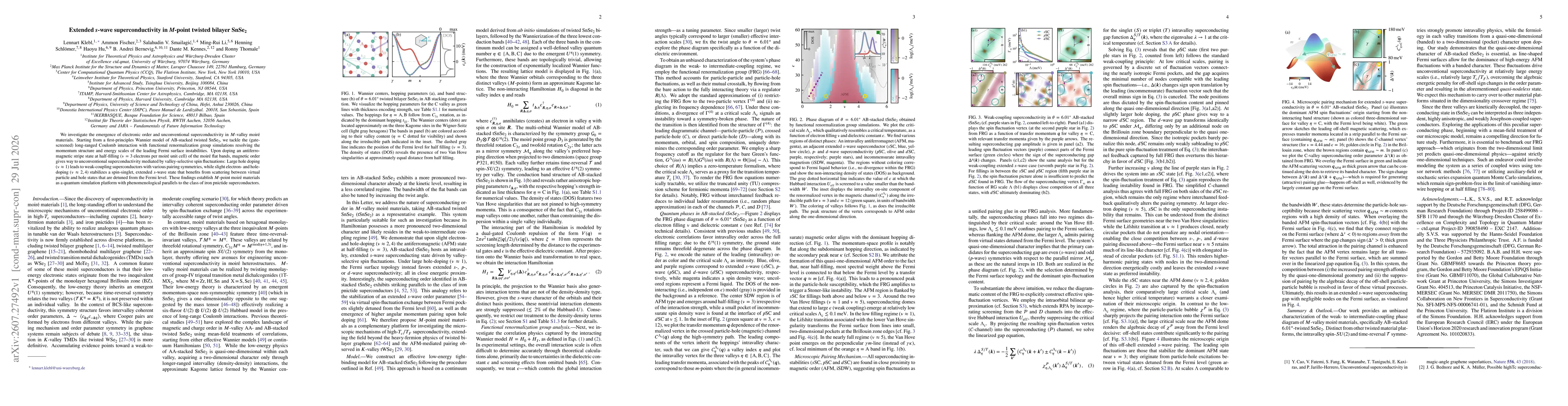 Thumbnail for Extended s-wave superconductivity in M-point twisted bilayer SnSe2