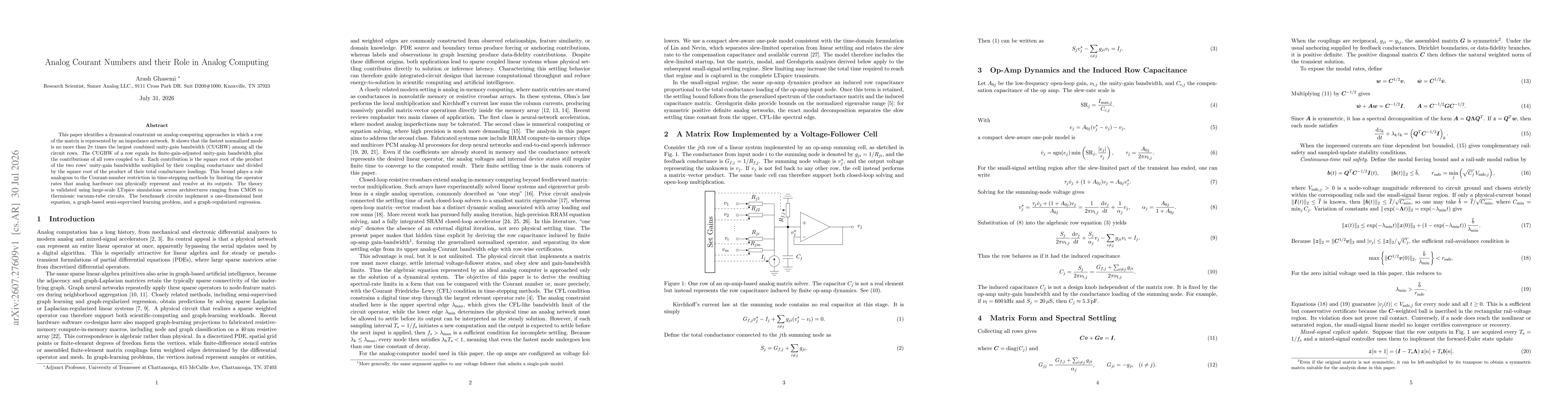 Thumbnail for Analog Courant Numbers and their Role in Analog Computing