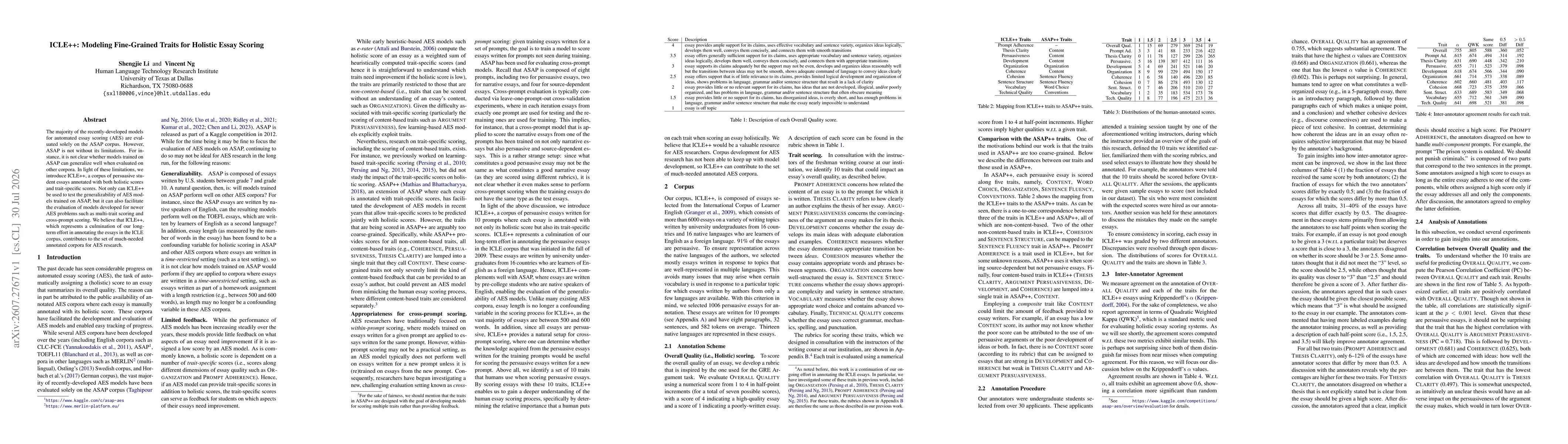 Thumbnail for ICLE++: Modeling Fine-Grained Traits for Holistic Essay Scoring
