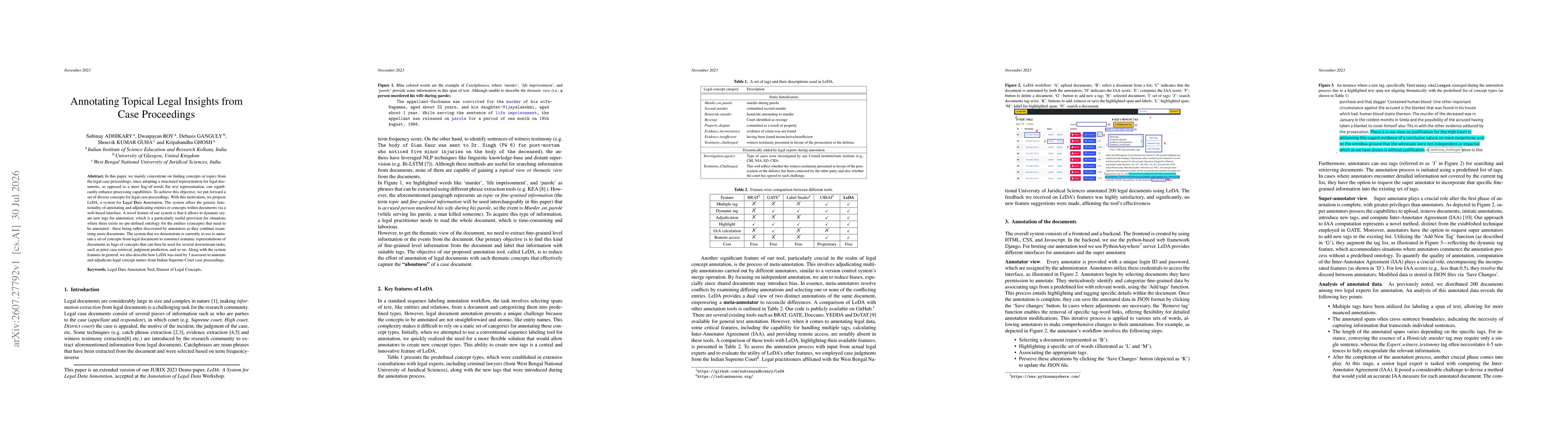 Thumbnail for Annotating Topical Legal Insights from Case Proceedings