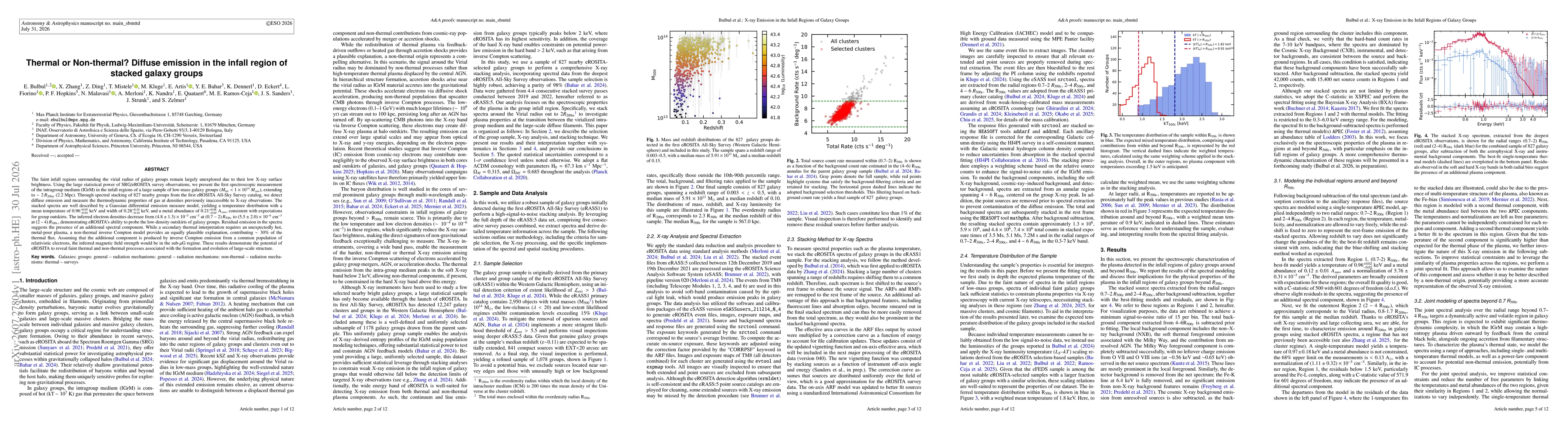 Thumbnail for Thermal or Non-thermal? Diffuse emission in the infall region of stacked galaxy groups