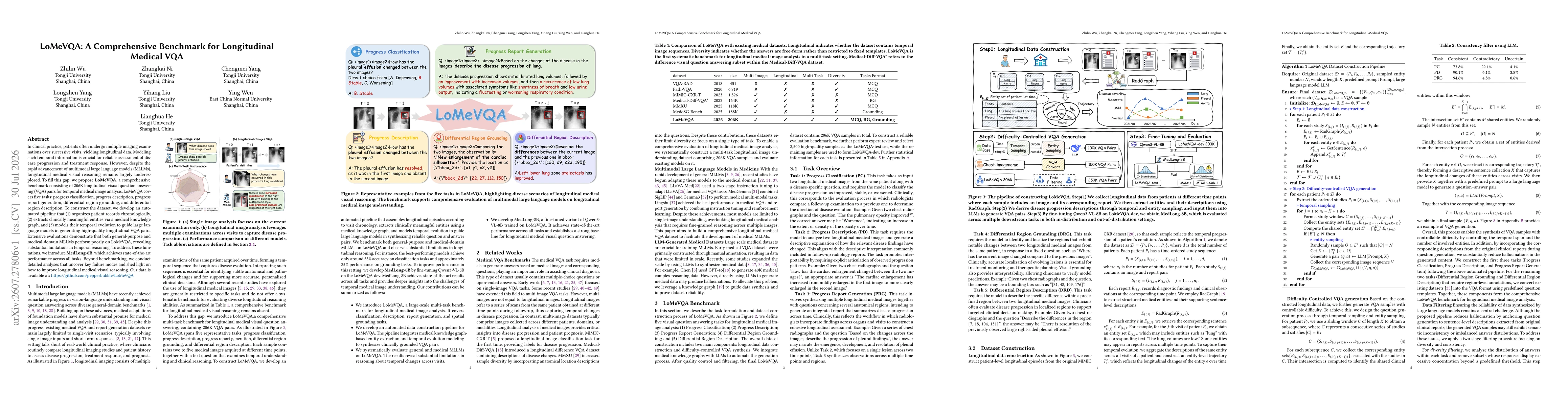 Thumbnail for LoMeVQA: A Comprehensive Benchmark for Longitudinal Medical VQA