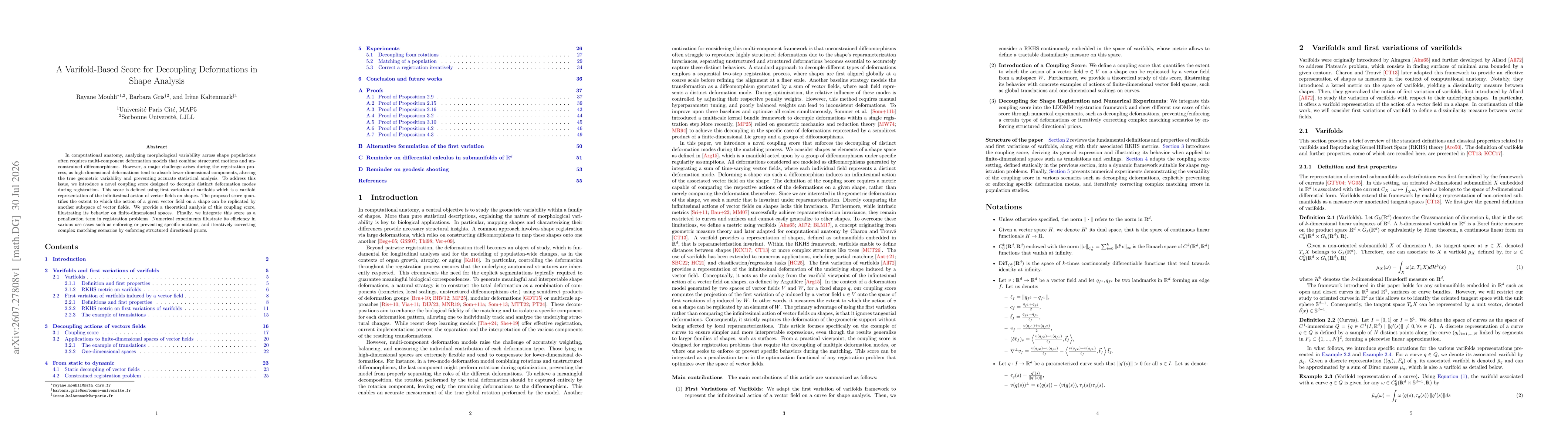 Thumbnail for A Varifold-Based Score for Decoupling Deformations in Shape Analysis