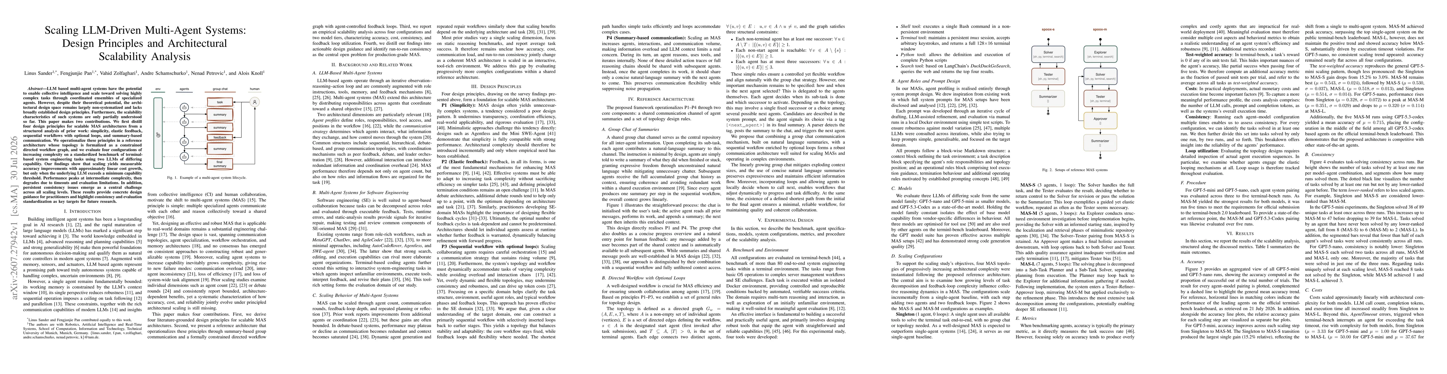 Thumbnail for Scaling LLM-Driven Multi-Agent Systems: Design Principles and Architectural Scalability Analysis
