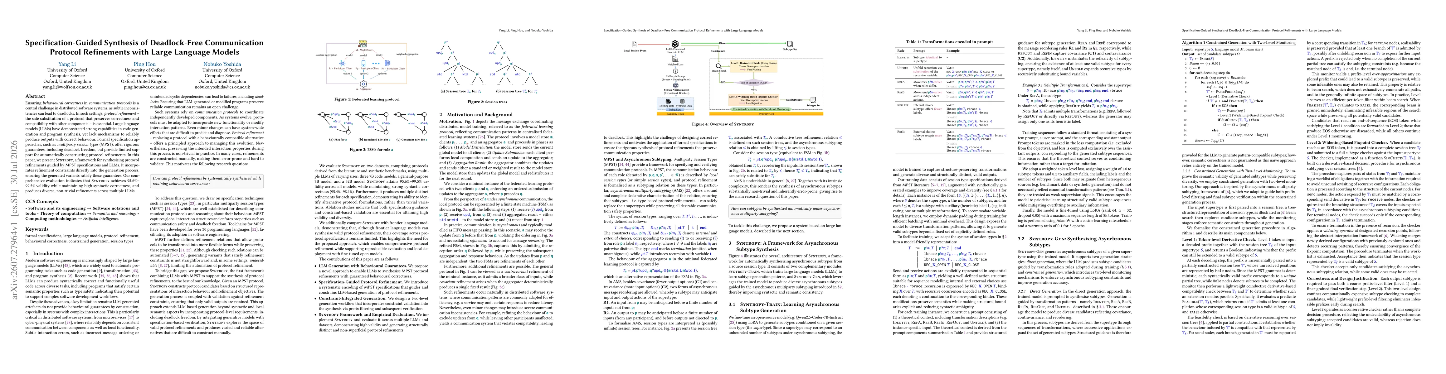 Thumbnail for Specification-Guided Synthesis of Deadlock-Free Communication Protocol Refinements with Large Language Models