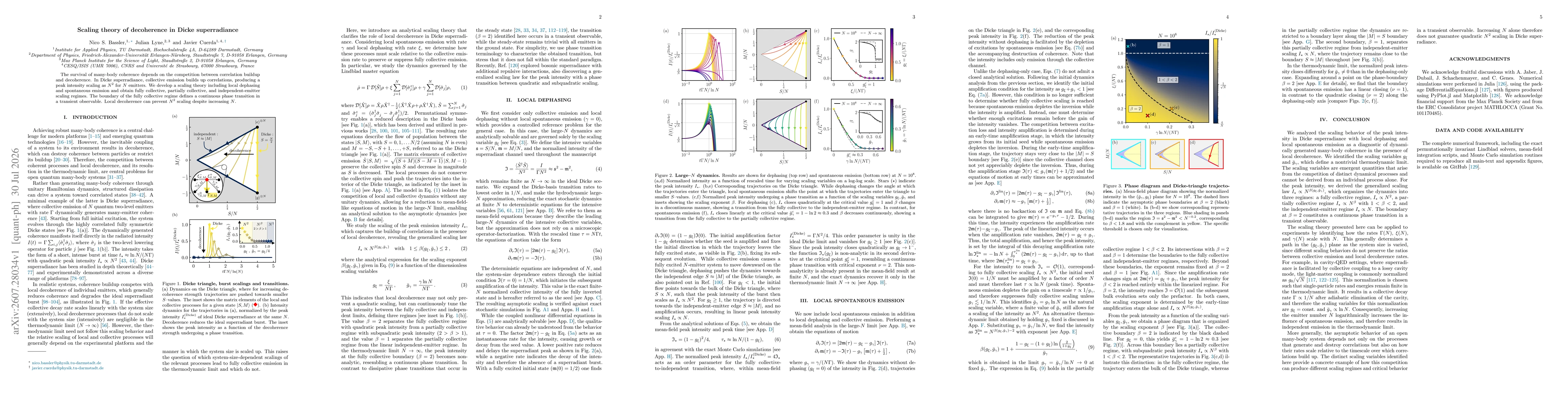Thumbnail for Scaling theory of decoherence in Dicke superradiance
