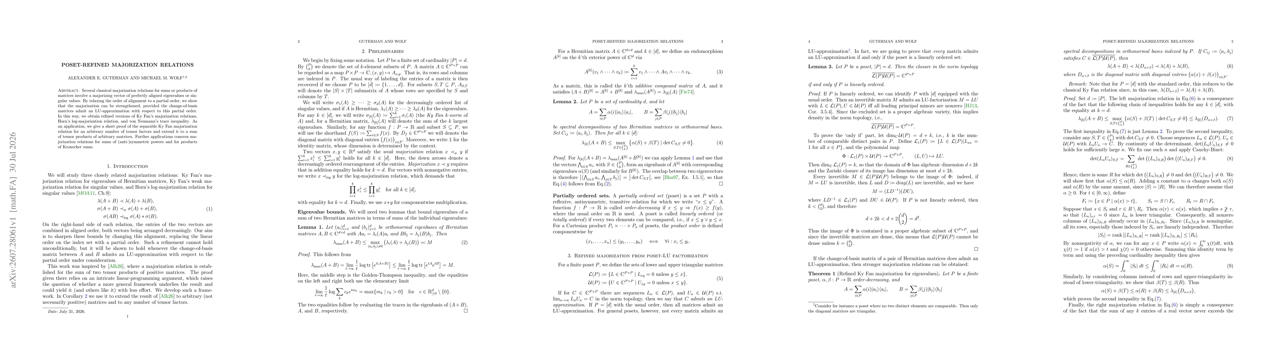 Thumbnail for Poset-refined majorization relations