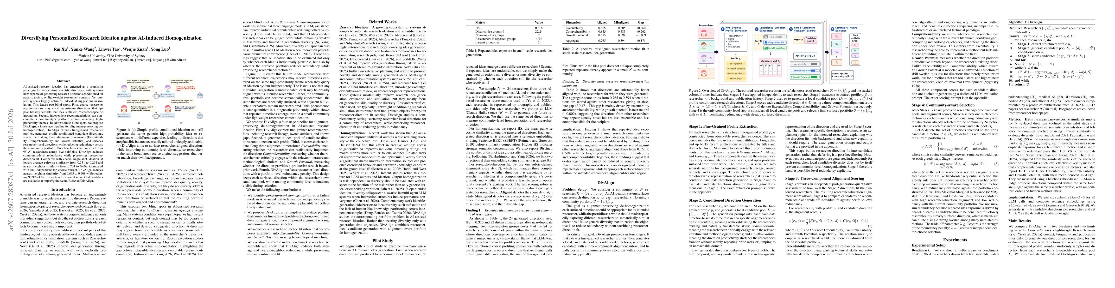 Thumbnail for Diversifying Personalized Research Ideation against AI-Induced Homogenization