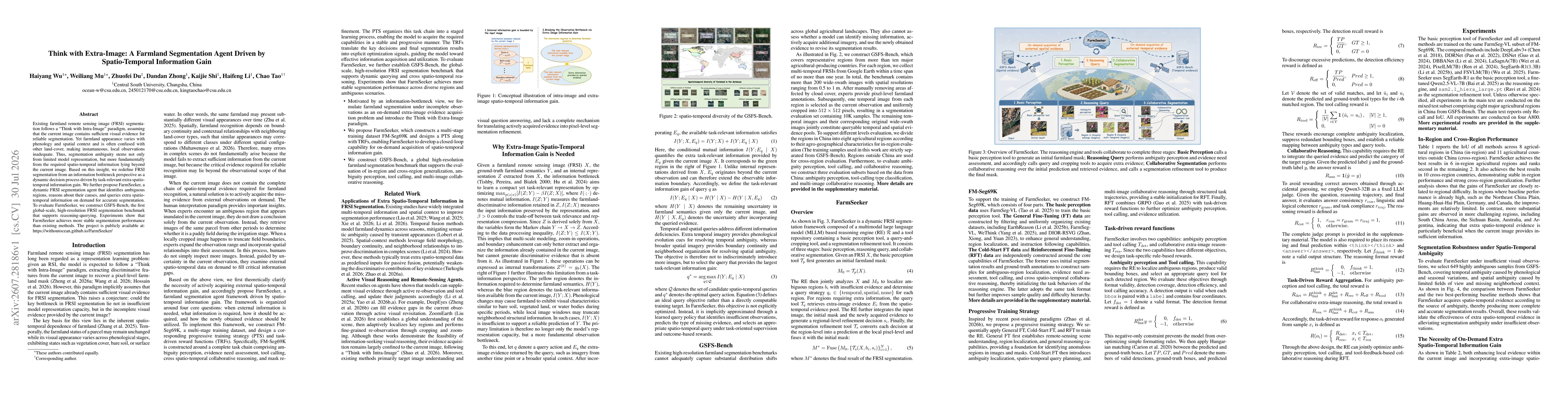 Thumbnail for Think with Extra-Image: A Farmland Segmentation Agent Driven by Spatio-Temporal Information Gain