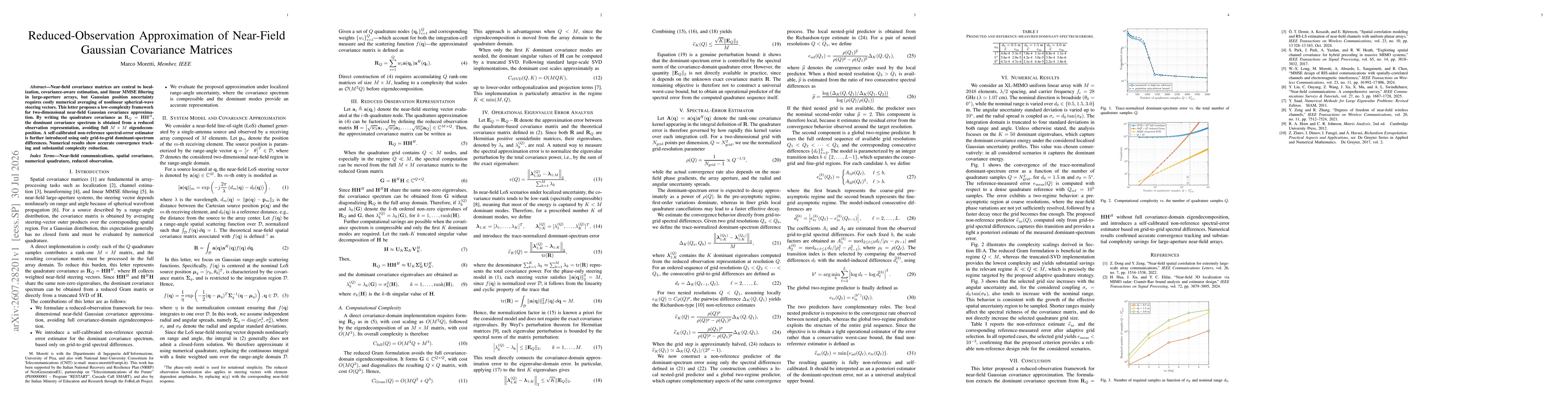 Thumbnail for Reduced-Observation Approximation of Near-Field Gaussian Covariance Matrices