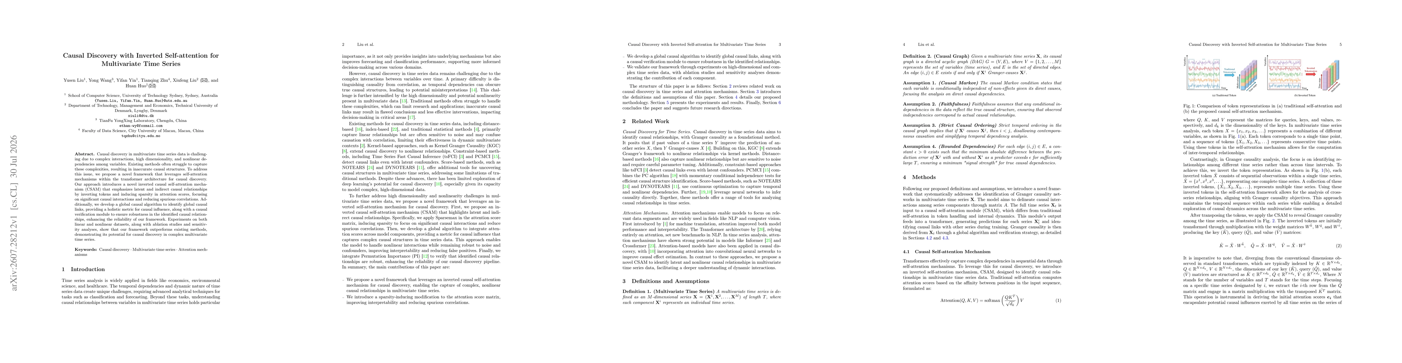 Thumbnail for Causal Discovery with Inverted Self-attention for Multivariate Time Series