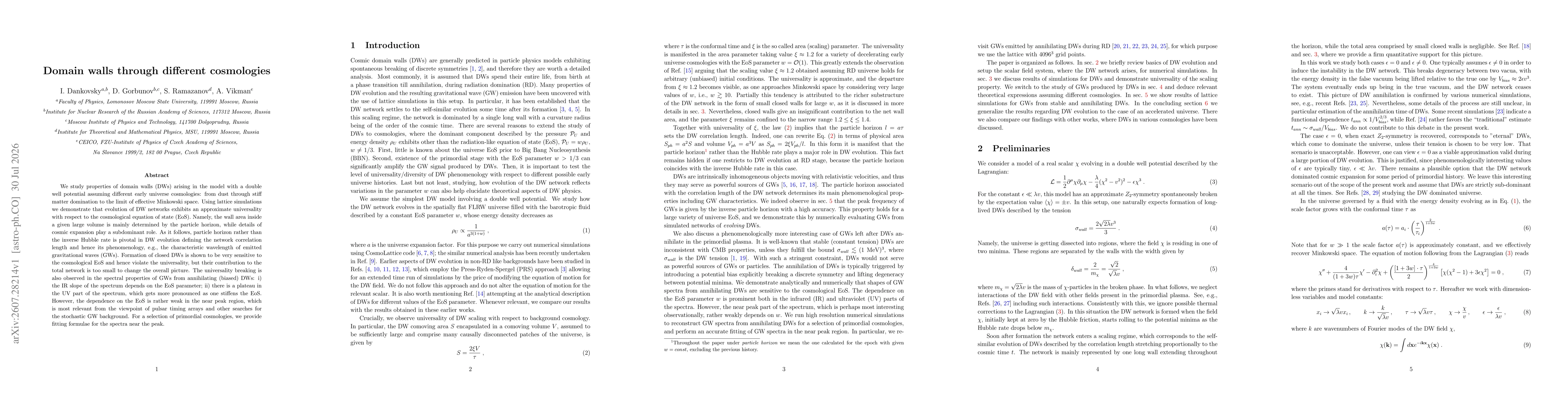 Thumbnail for Domain walls through different cosmologies