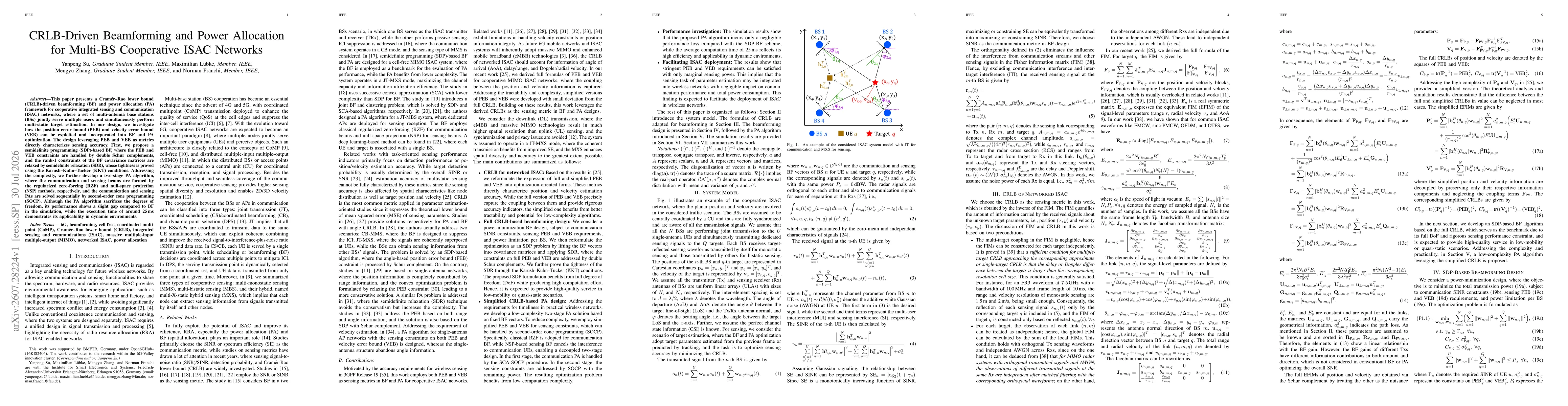 Thumbnail for CRLB-Driven Beamforming and Power Allocation for Multi-BS Cooperative ISAC Networks