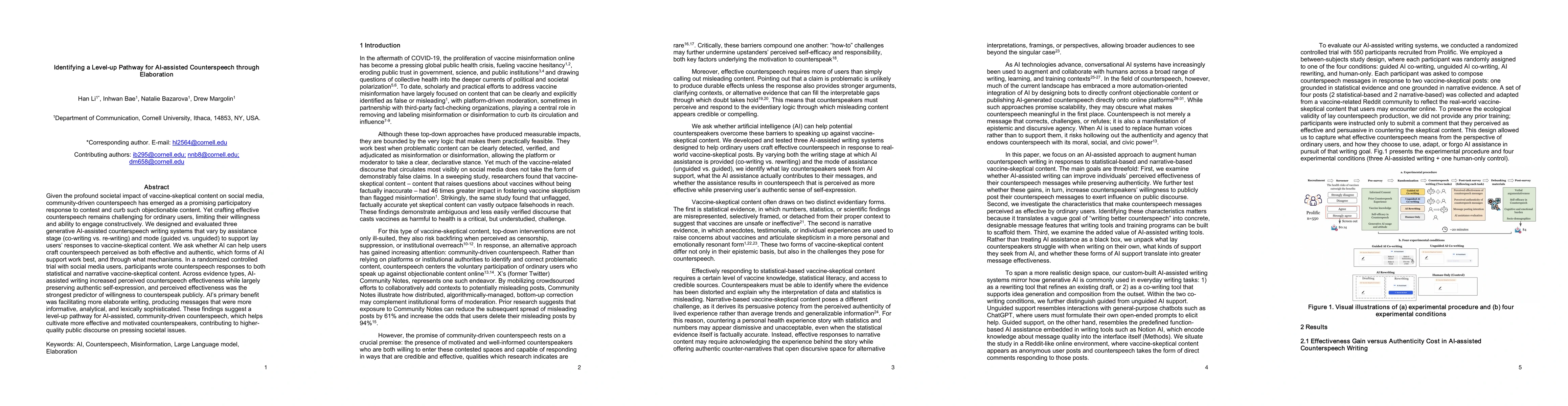 Thumbnail for Identifying a Level-up Pathway for AI-assisted Counterspeech through Elaboration