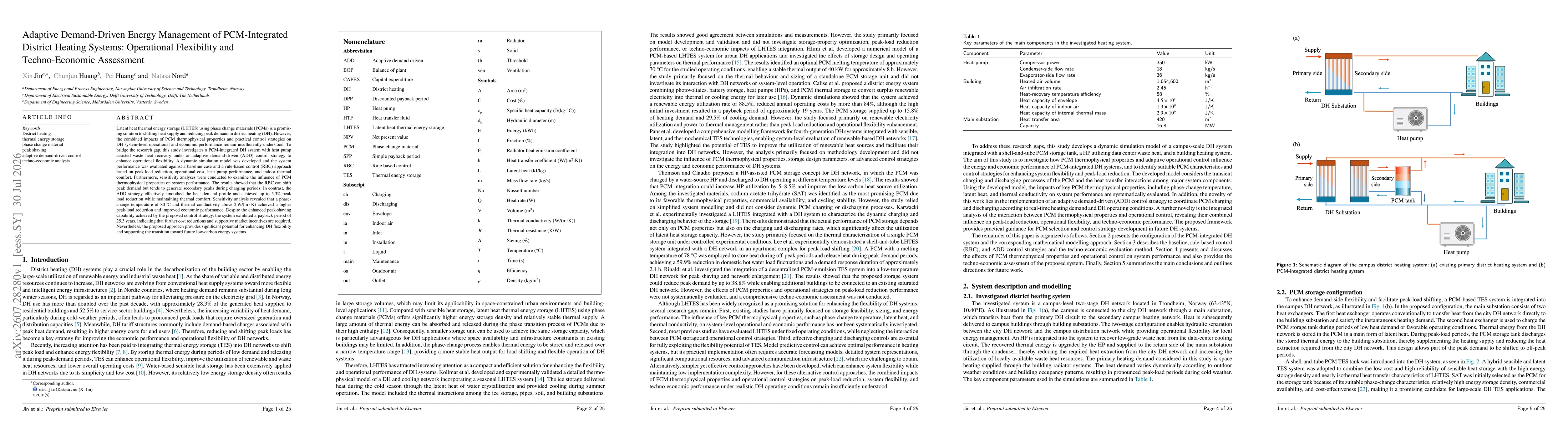 Thumbnail for Adaptive Demand-Driven Energy Management of PCM-Integrated District Heating Systems: Operational Flexibility and Techno-Economic Assessment