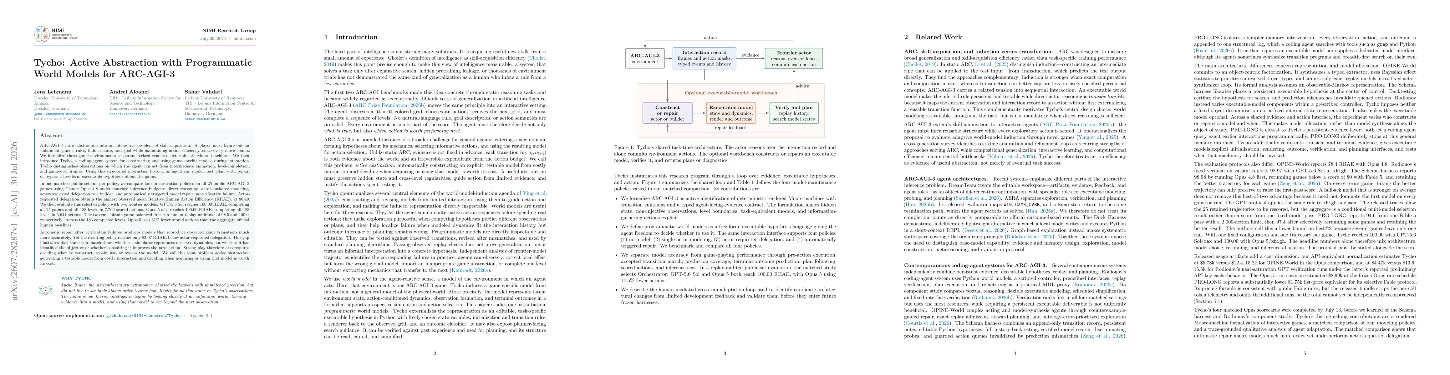 Thumbnail for Tycho: Active Abstraction with Programmatic World Models for ARC-AGI-3