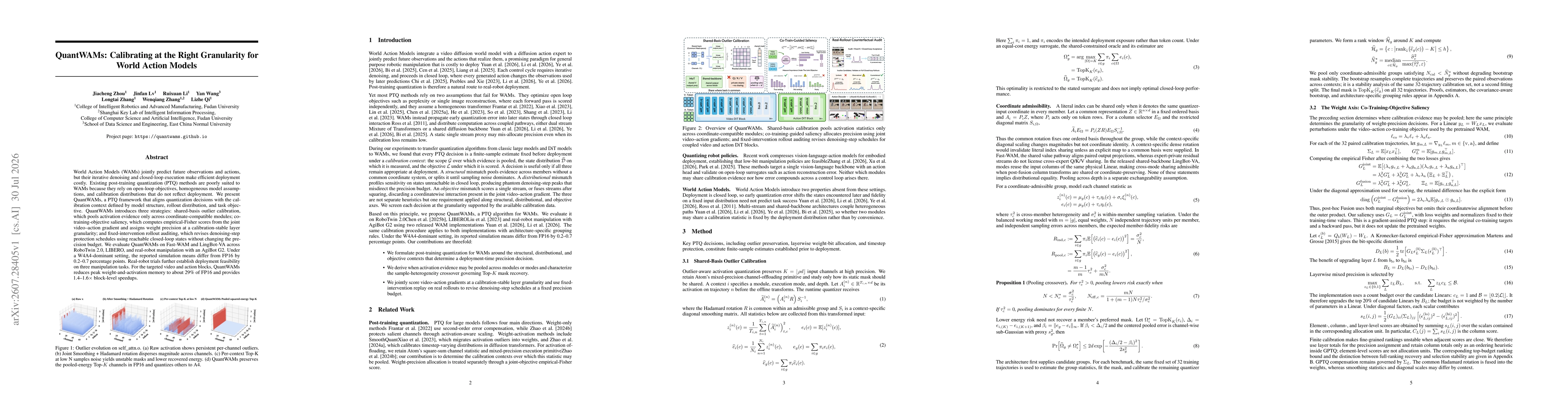 Thumbnail for QuantWAMs: Calibrating at the Right Granularity for World Action Models