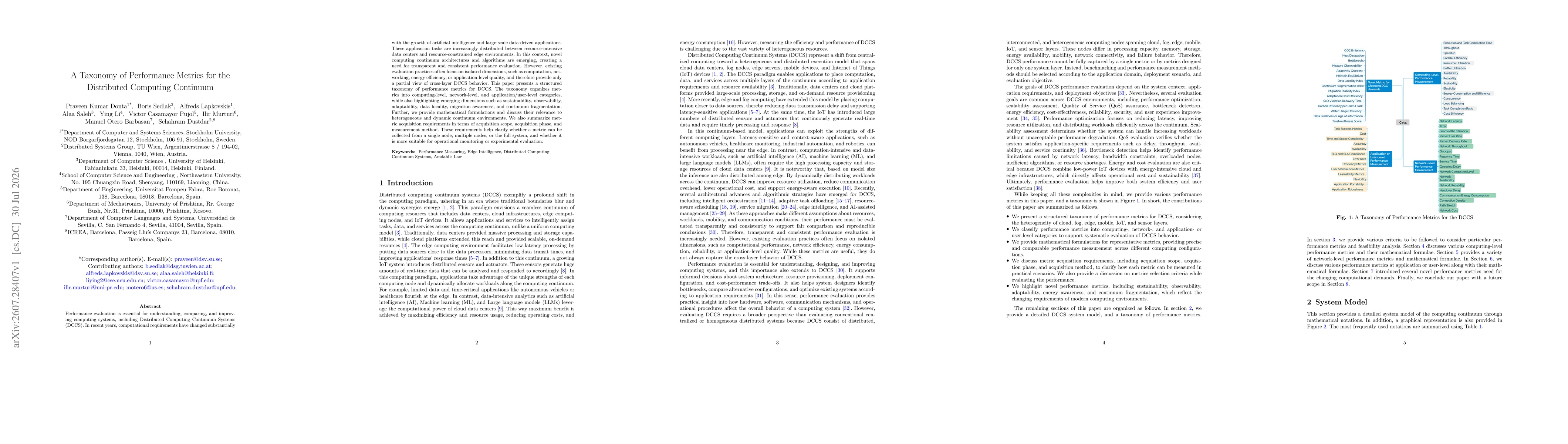 Thumbnail for A Taxonomy of Performance Metrics for the Distributed Computing Continuum