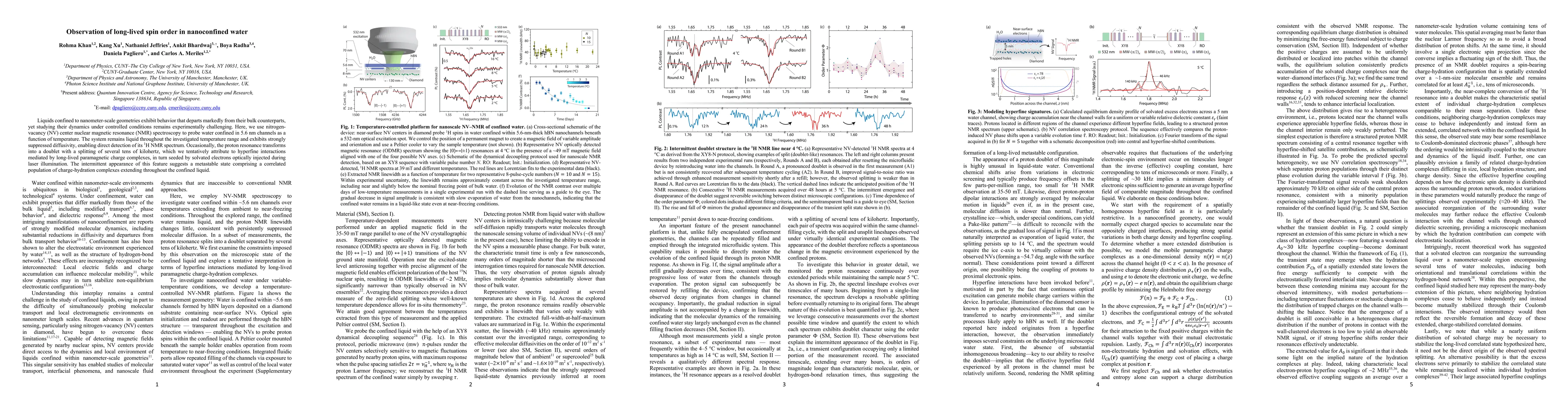 Thumbnail for Observation of long-lived spin order in nanoconfined water