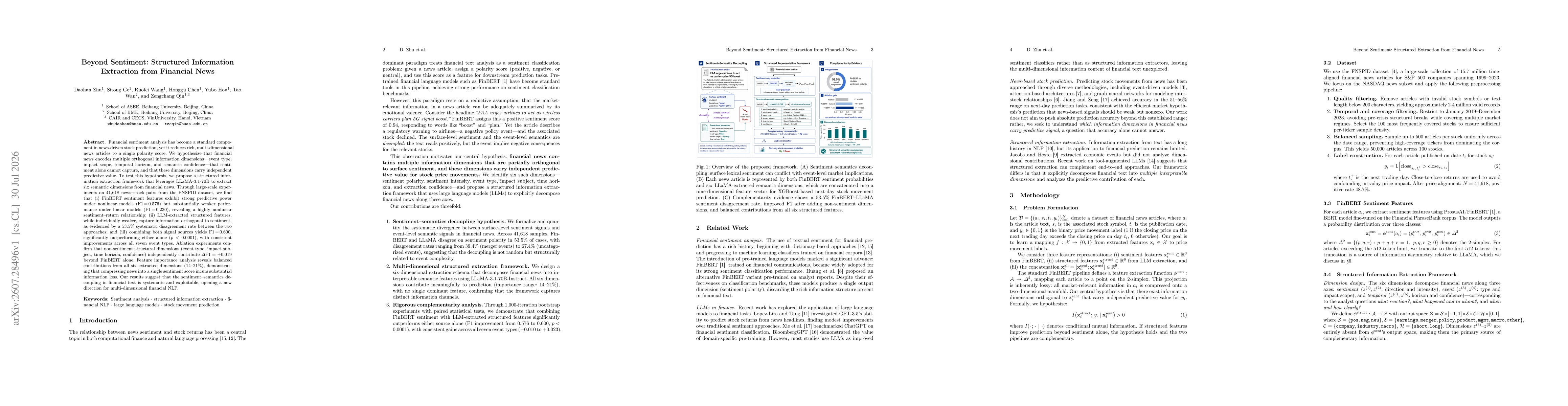 Thumbnail for Beyond Sentiment: Structured Information Extraction from Financial News