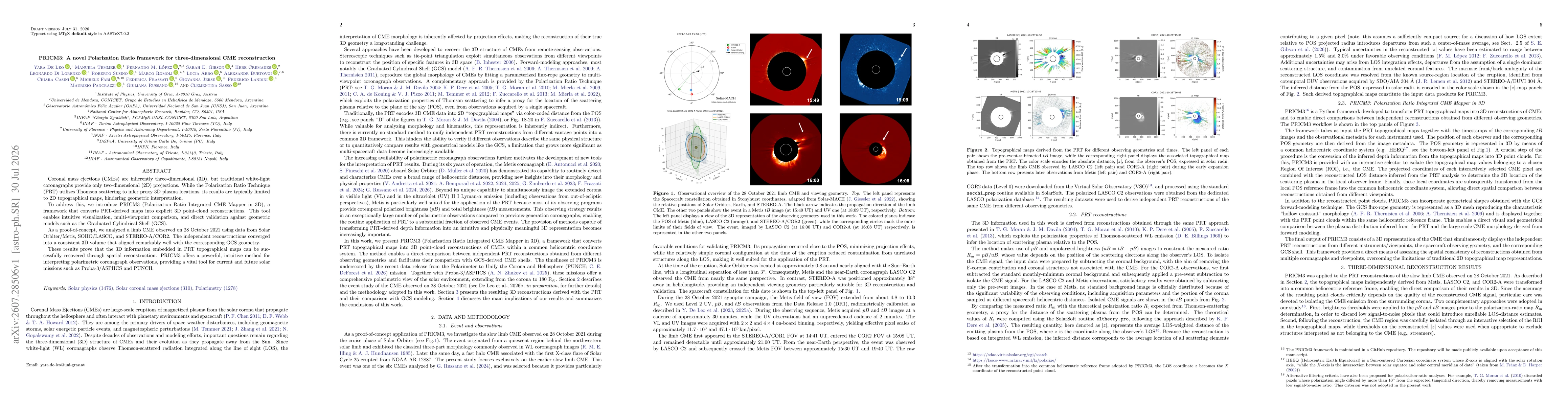Thumbnail for PRICM3: A novel Polarization Ratio framework for three-dimensional CME reconstruction