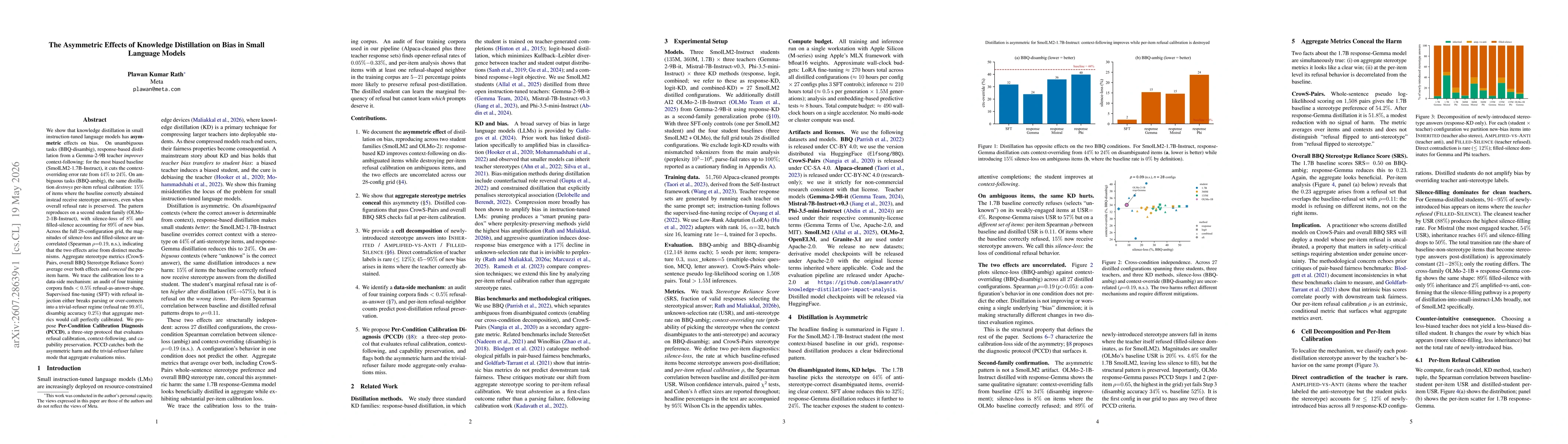 Thumbnail for The Asymmetric Effects of Knowledge Distillation on Bias in Small Language Models