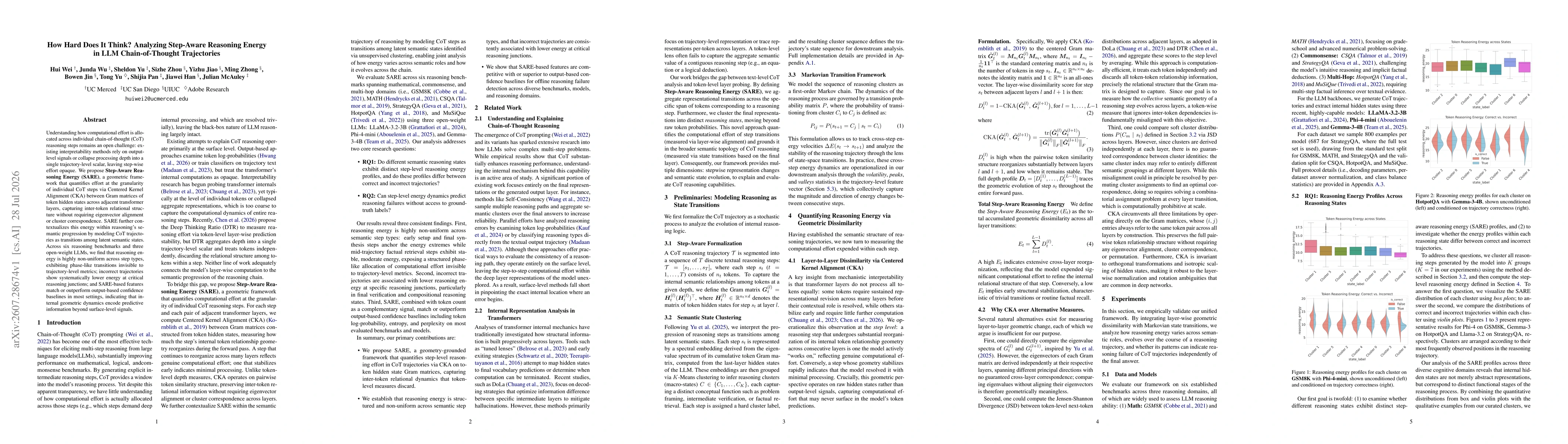 Thumbnail for How Hard Does It Think? Analyzing Step-Aware Reasoning Energy in LLM Chain-of-Thought Trajectories