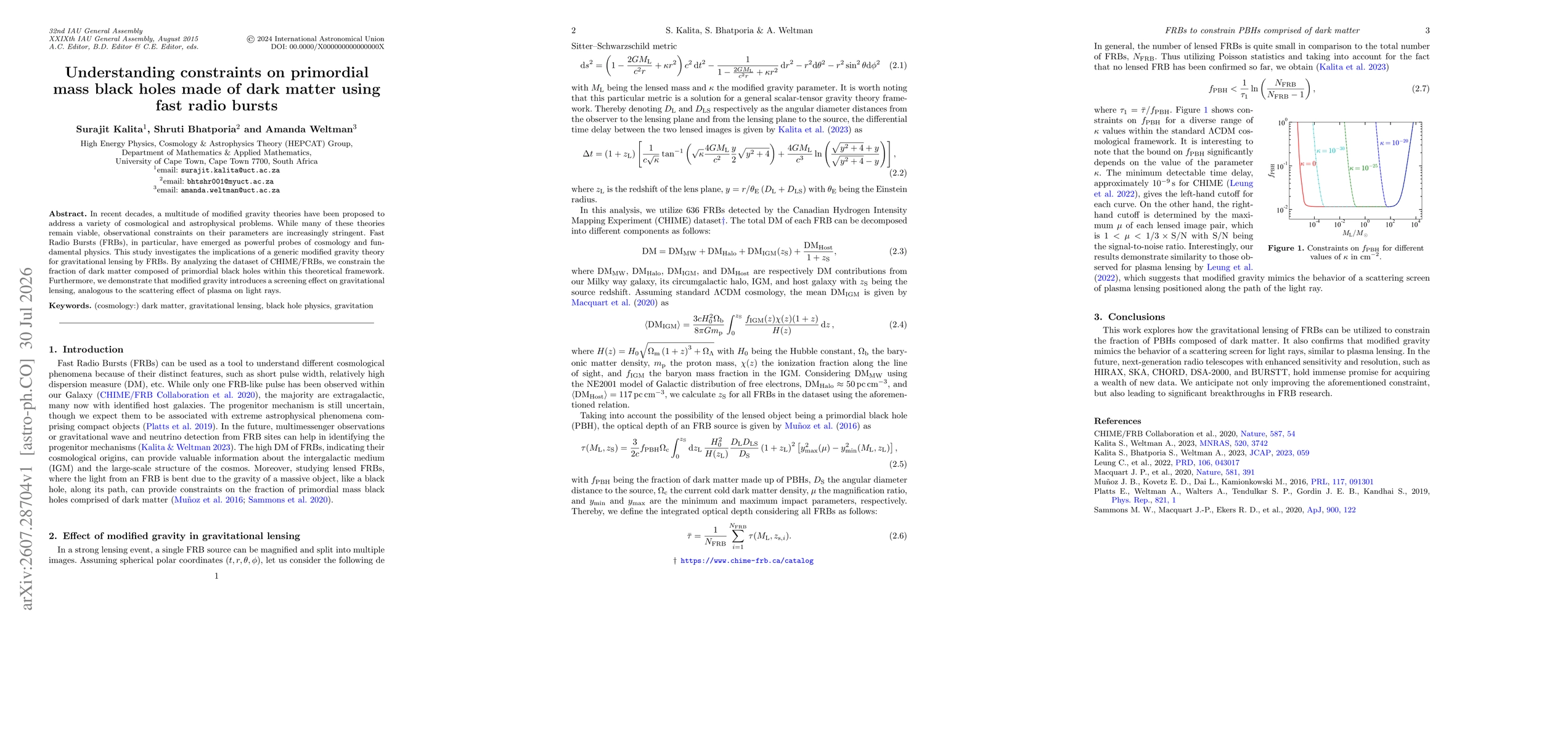 Thumbnail for Understanding constraints on primordial mass black holes made of dark matter using fast radio bursts