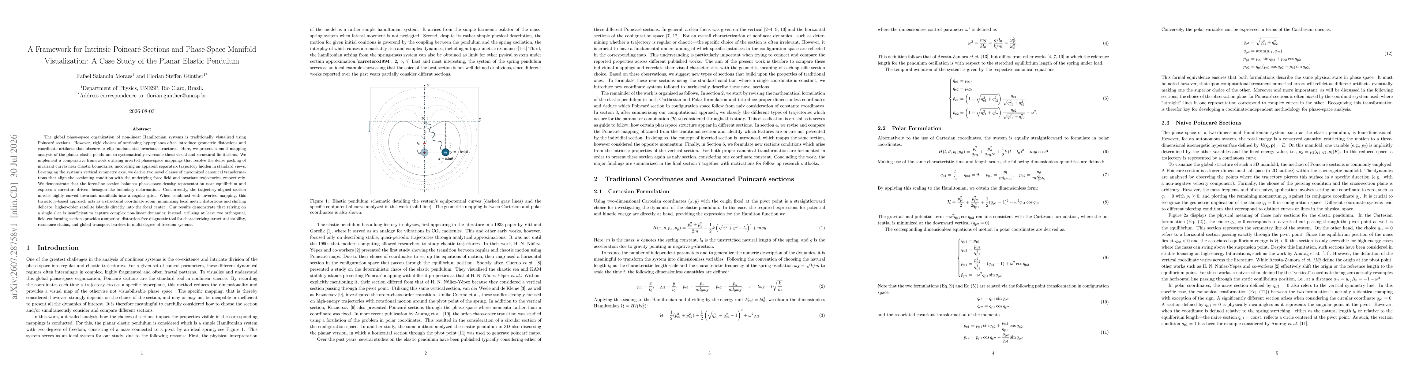 Thumbnail for A Framework for Intrinsic Poincaré Sections and Phase-Space Manifold Visualization: A Case Study of the Planar Elastic Pendulum