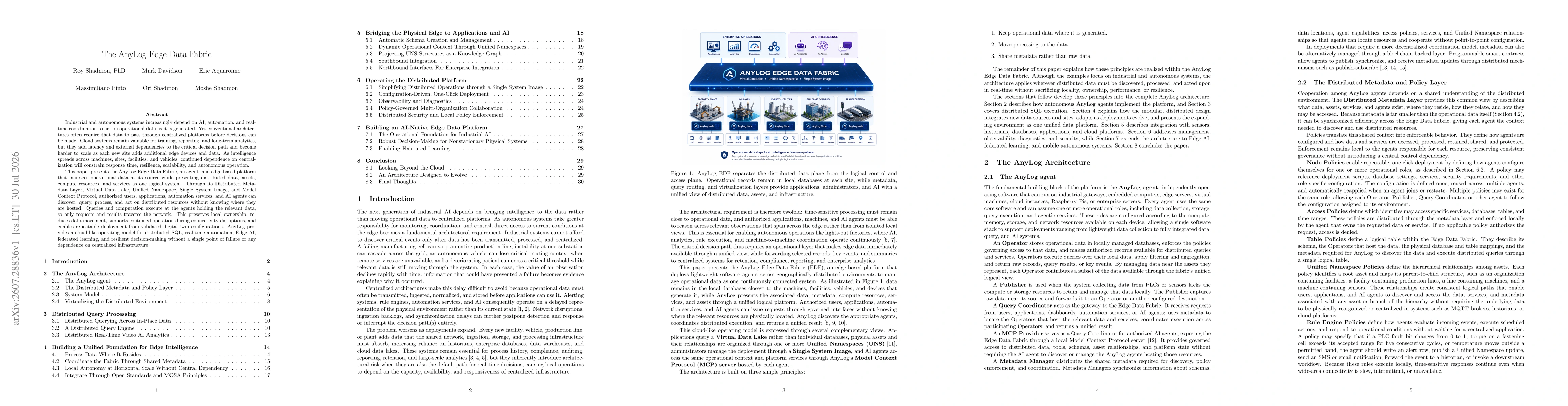 Thumbnail for The AnyLog Edge Data Fabric