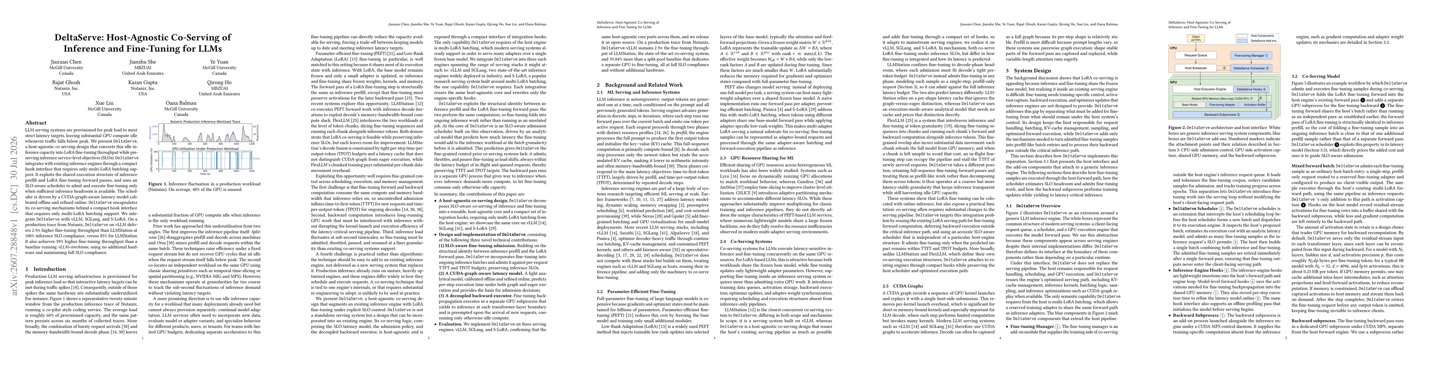 Thumbnail for DeltaServe: Host-Agnostic Co-Serving of Inference and Fine-Tuning for LLMs