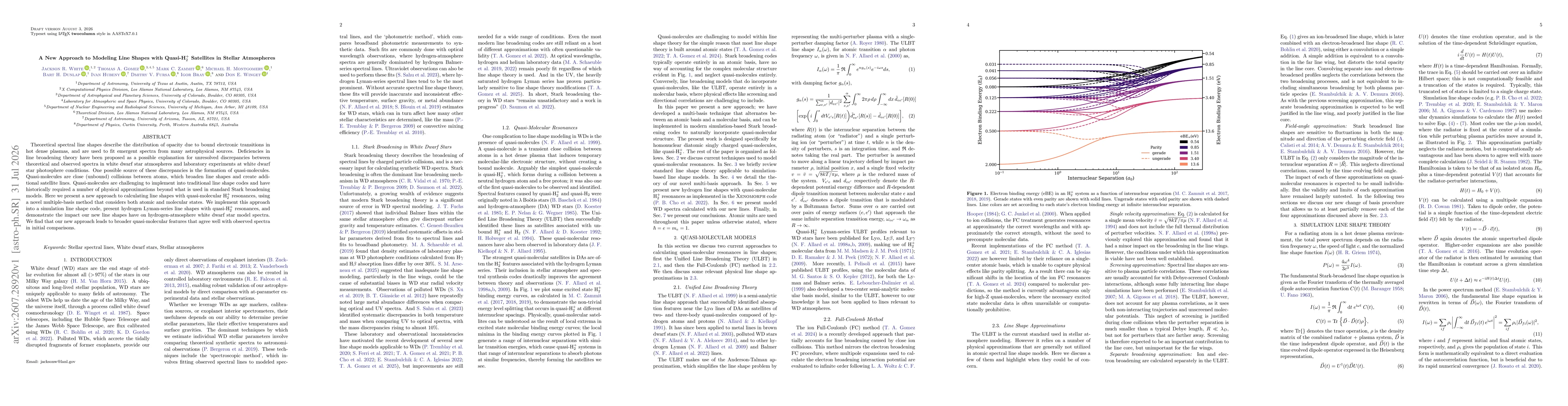 Thumbnail for A New Approach to Modeling Line Shapes with Quasi-H$_2^+$ Satellites in Stellar Atmospheres