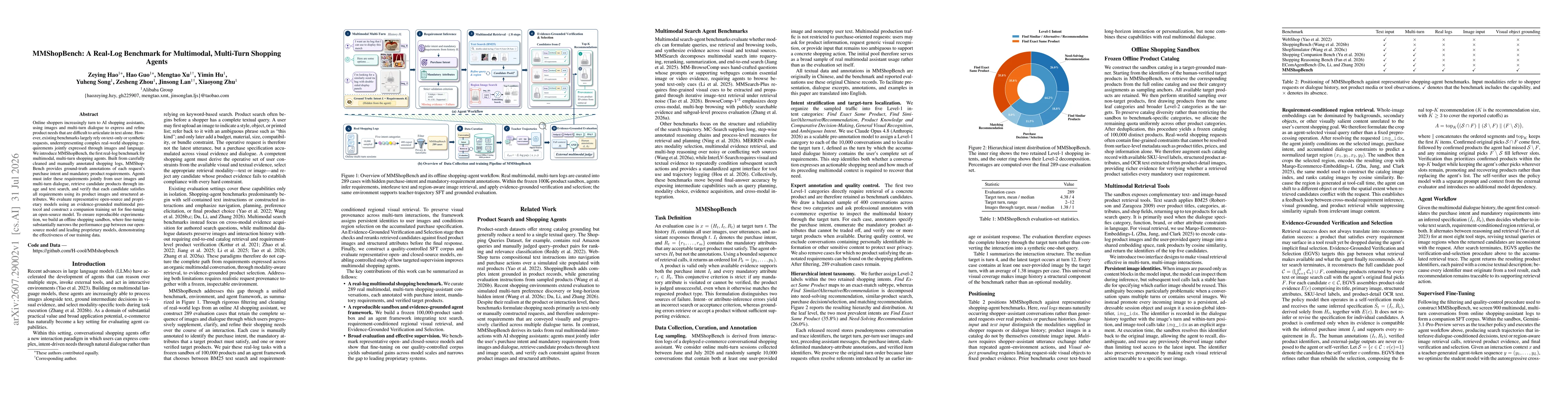 Thumbnail for MMShopBench: A Real-Log Benchmark for Multimodal, Multi-Turn Shopping Agents