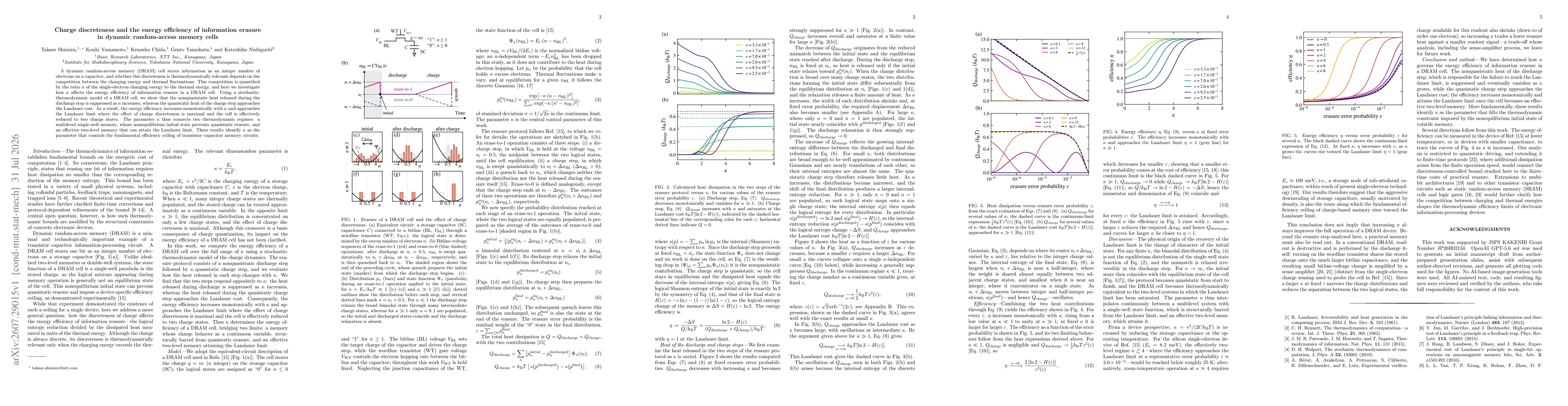 Thumbnail for Charge discreteness and the energy efficiency of information erasure in dynamic random-access memory cells