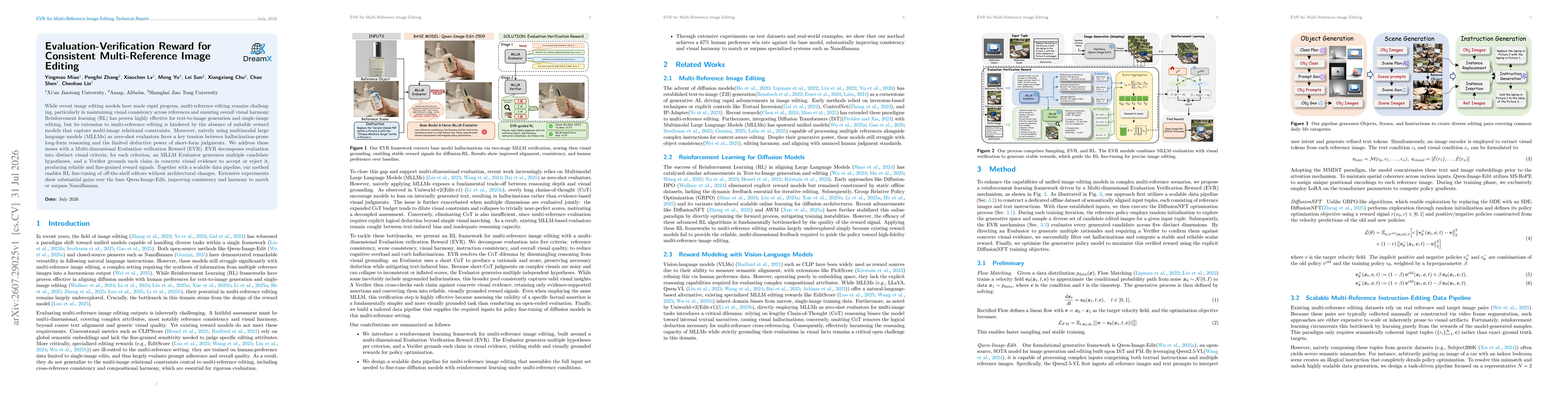 Thumbnail for Evaluation-Verification Reward for Consistent Multi-Reference Image Editing