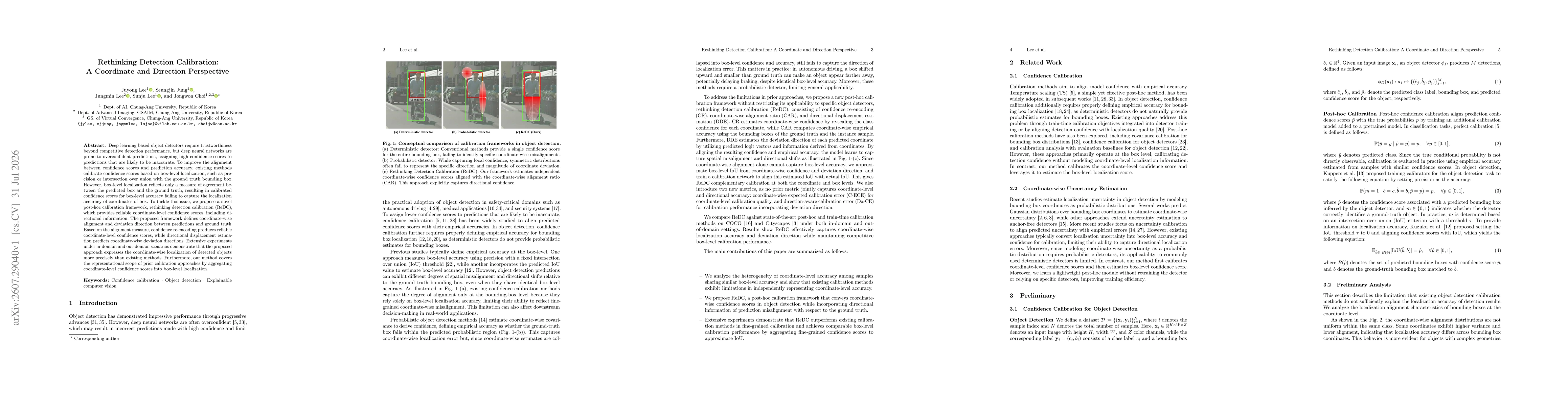Thumbnail for Rethinking Detection Calibration: A Coordinate and Direction Perspective