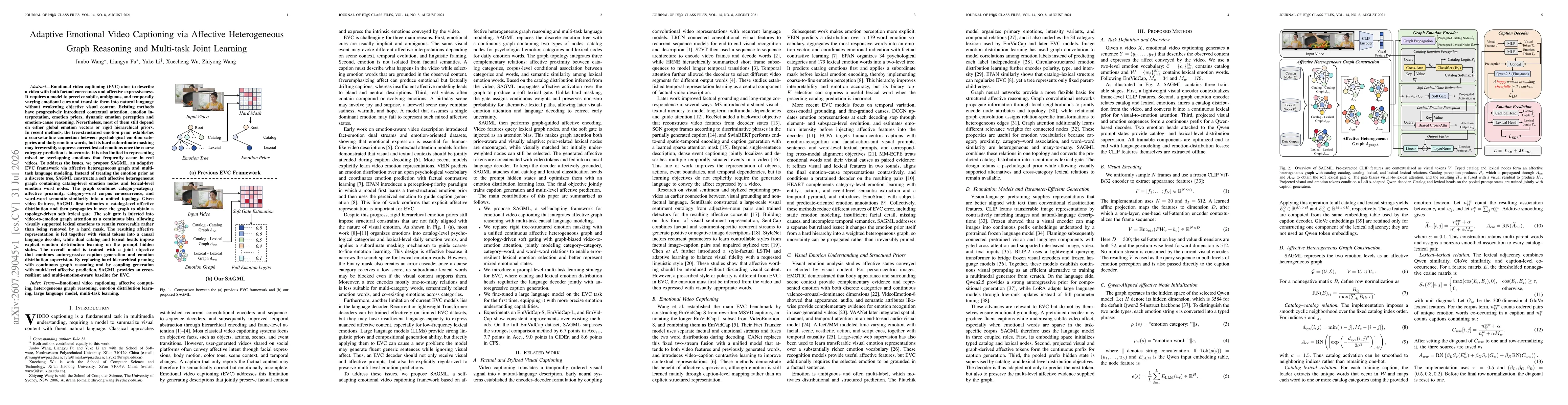 Thumbnail for Adaptive Emotional Video Captioning via Affective Heterogeneous Graph Reasoning and Multi-task Joint Learning