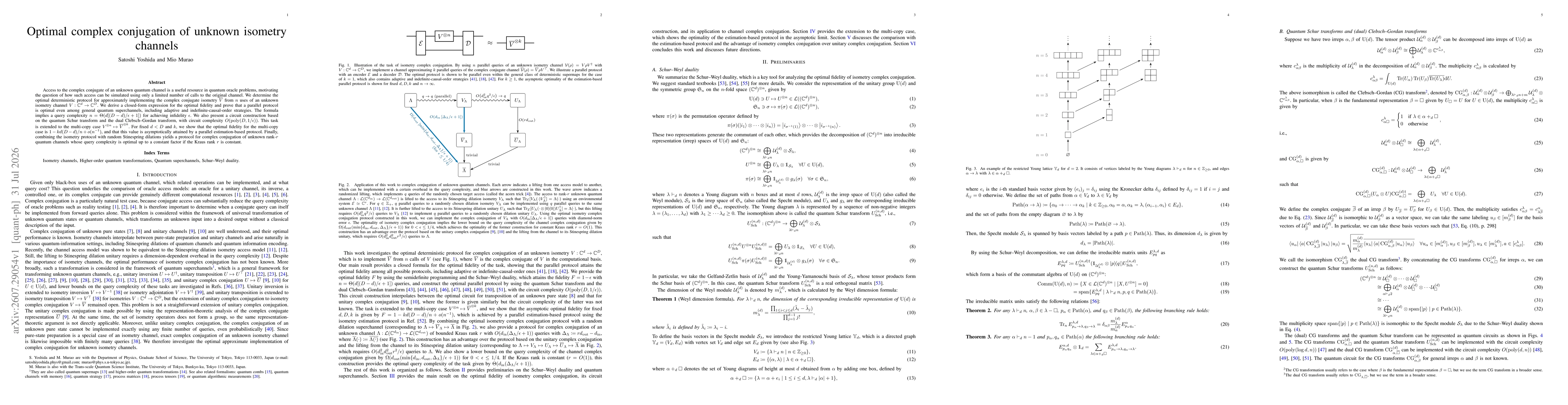 Thumbnail for Optimal complex conjugation of unknown isometry channels
